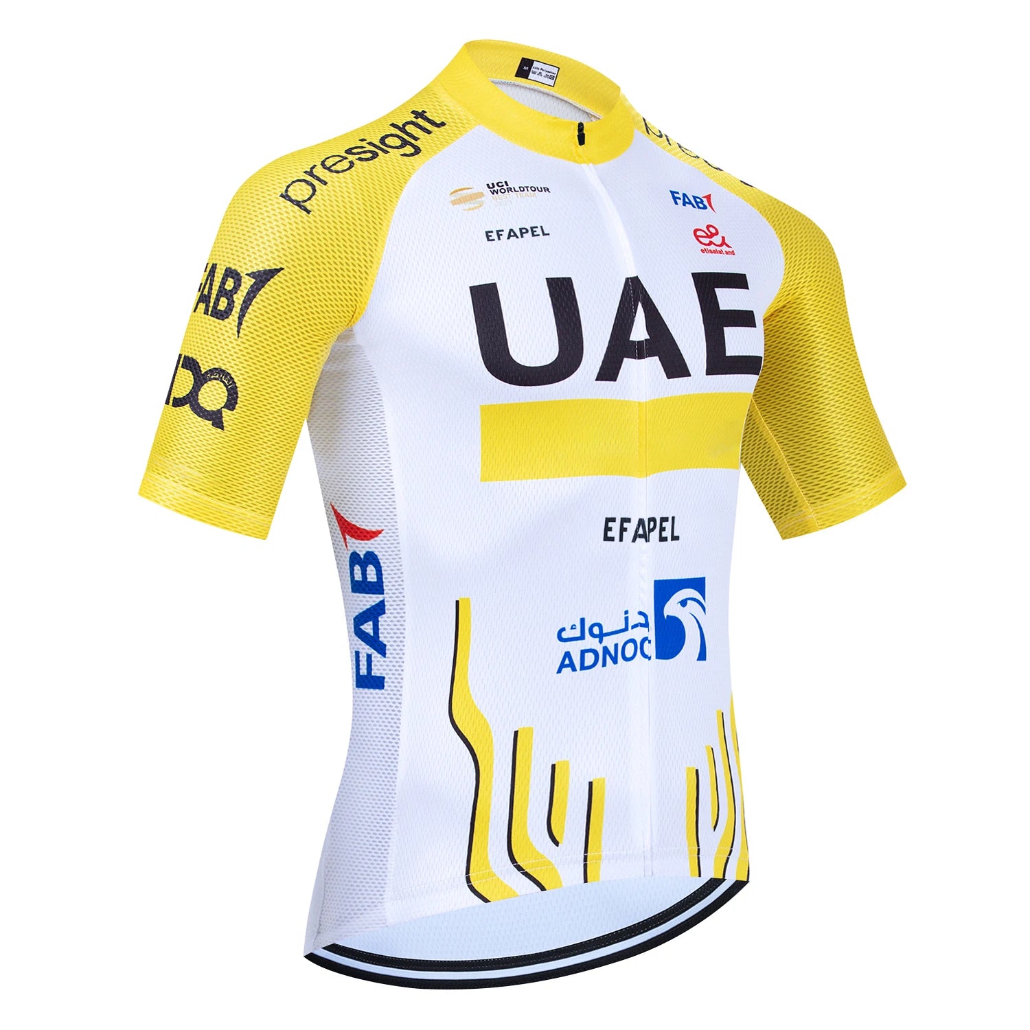 New 2025 PINK YELLOW Cycling Jersey UAE TEAM Bike Jersey Shorts Set Ropa Ciclismo Men Women Summer Pro Bicycle Maillot Clothing