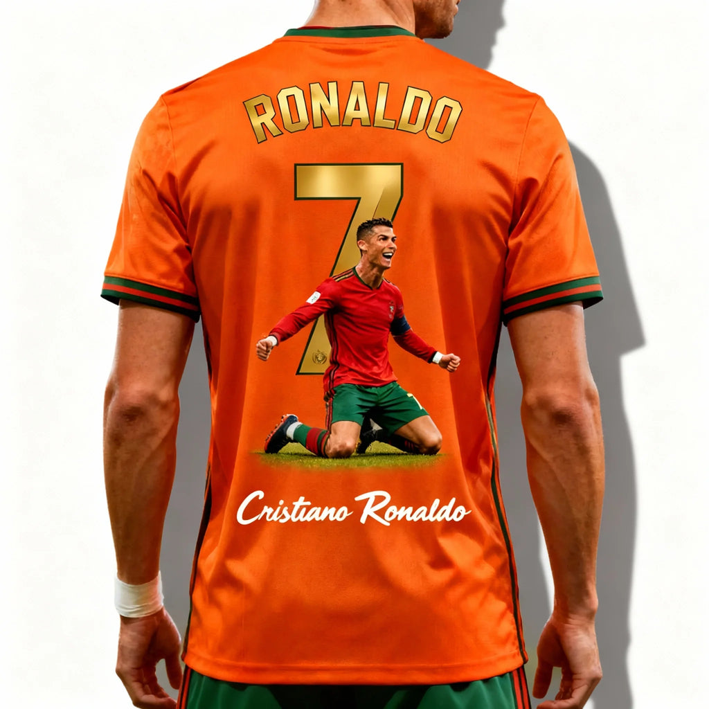 Ronaldo #7 Football Fan Jersey Men  Children T-shirt Summer Daily Sports  Breathable Casual Street Short Sleeve FamilyMatching