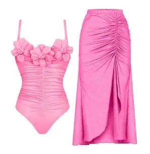 2PC Ruffe Bikini Set Women Swimwear Push Up Swimsuit Bottom Print Brazilian Biquini Bathing Suit Swim Wear Beach