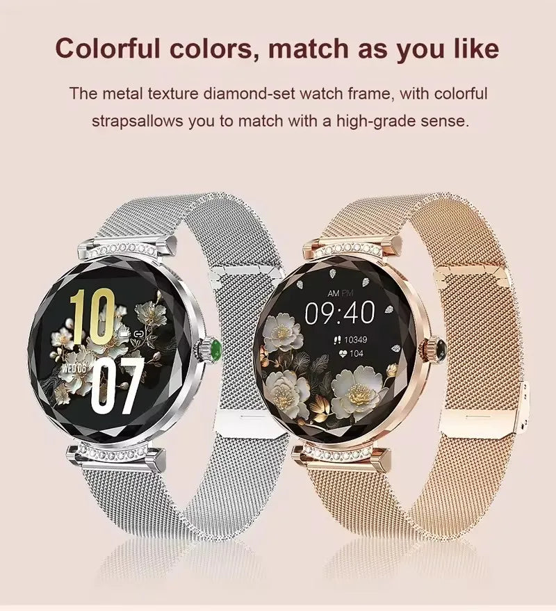 Fashion Ladies Smart Watch NX7 Pro AMOLED Screen Health Monitoring BT Call Female Women Sport Fitness Tracker Smartwatch