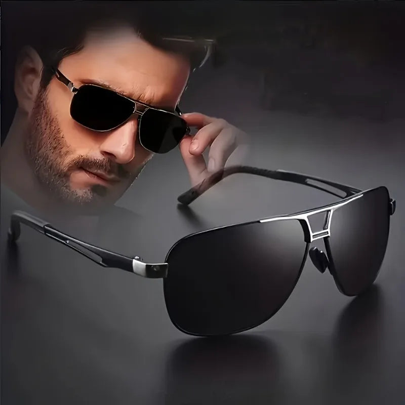 1PCS Unisex Retro Pilot Sunglasses, classic style for daily wear, parties and gifts.