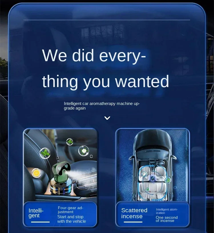 New Car Fragrance Robot Intelligent Aromatherapy Machine Car Perfume Seat High-end Air Purification Aromatherapy Deodorant