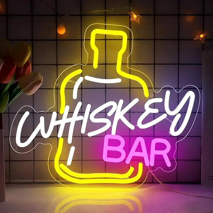 Jameso Irish Whiskey Neon Sign USB Dimmable Neon Light for Man Cave Bedroom Home Beer Bar Pub Business Bistro Club Party Gift