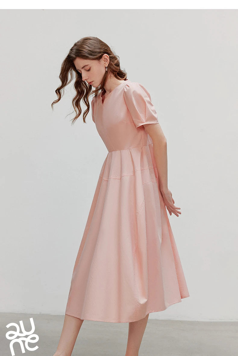 TOYOUTH Women Dress 2025 Summer New Elegant Dress 8529009