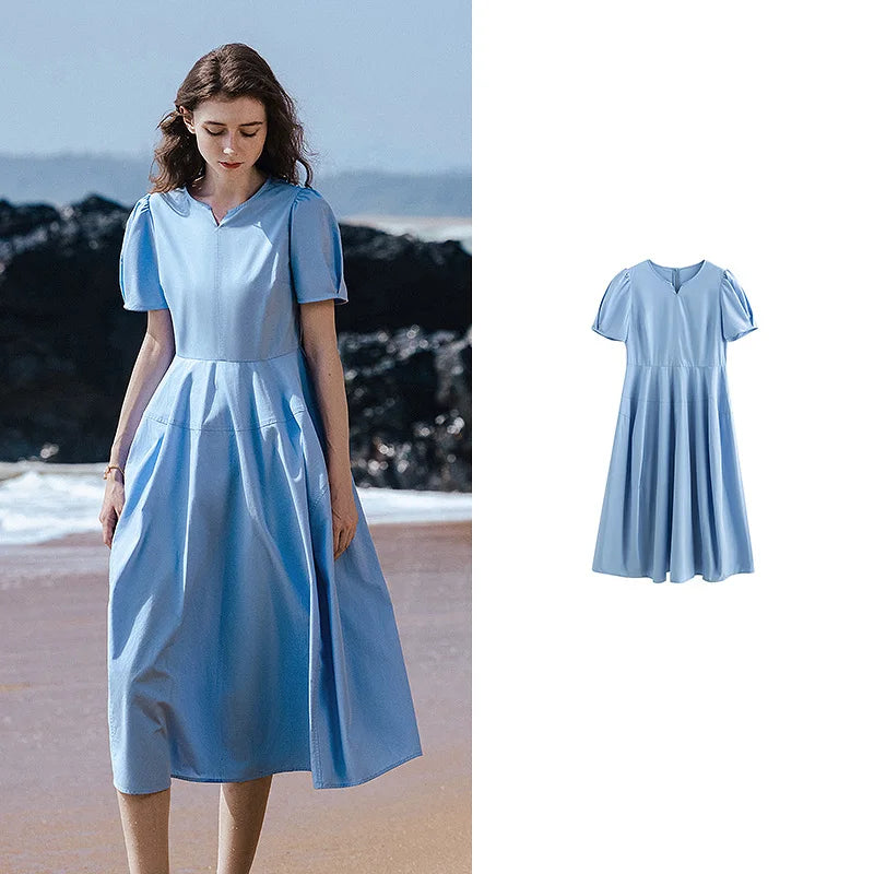 TOYOUTH Women Dress 2025 Summer New Elegant Dress 8529009