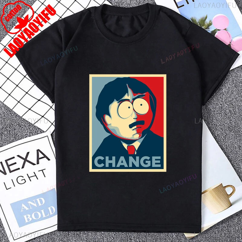 South Park Graphic Printed Man Tshirt Cotton Short Sleeve Streetwear Casual Fashion Loose Women T-shirt 90s Cartoon Vintage Tee