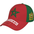 Morocco Flag Cool Moroccan Baseball Cap 3D Full Print Adult Unisex Adjustable Hat Soccer Patriotic Caps