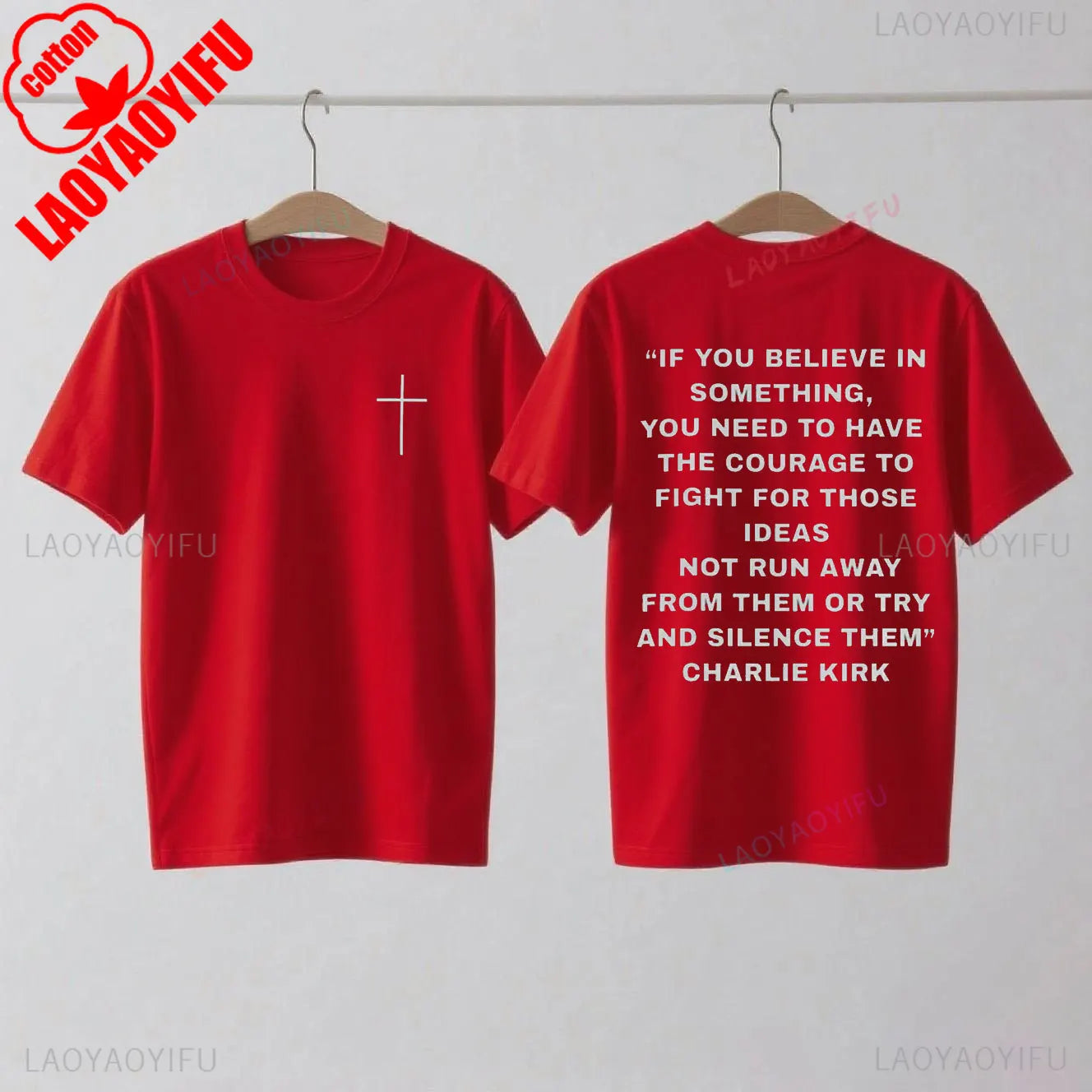 Charlie Kirk Support T-Shirt Pro Charlie Kirk Turning Point USA Christian Wear Charlie Kirk 1993-2025 Shirt Woman Man Cotton Tee