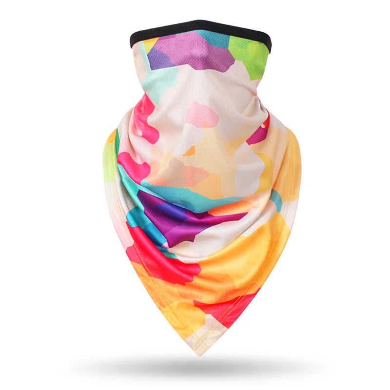 Sports Scarf for Cycling, Cooling Face Mask, Windproof Neck Gaiter, UV Protection Scarf for Beach, Fashion Bandana for Men Women