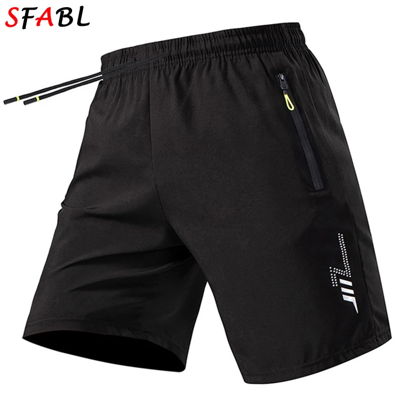 Men's Shorts Summer Football Soccer Sports Short Pants Breathable Drawstring Quick Dry Running Sports Shorts Men Jogging Bottom