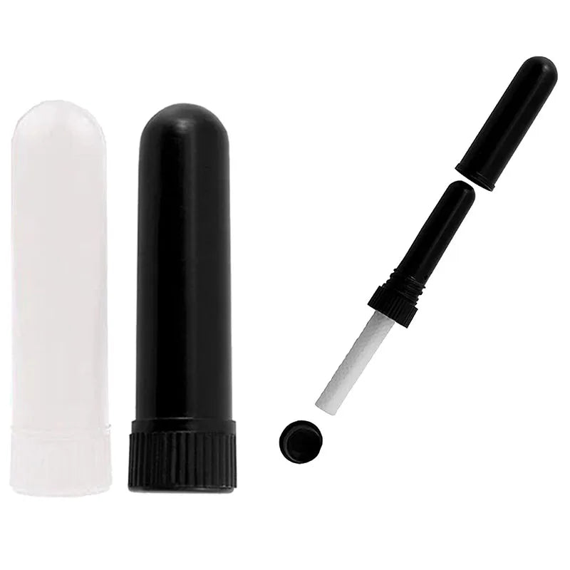 100PCS Blank Nasal Inhaler Empty Aromatherapy Oil Nasal Inhaler Tubes Sticks,Empty Inhaler Stick for Essential Oils