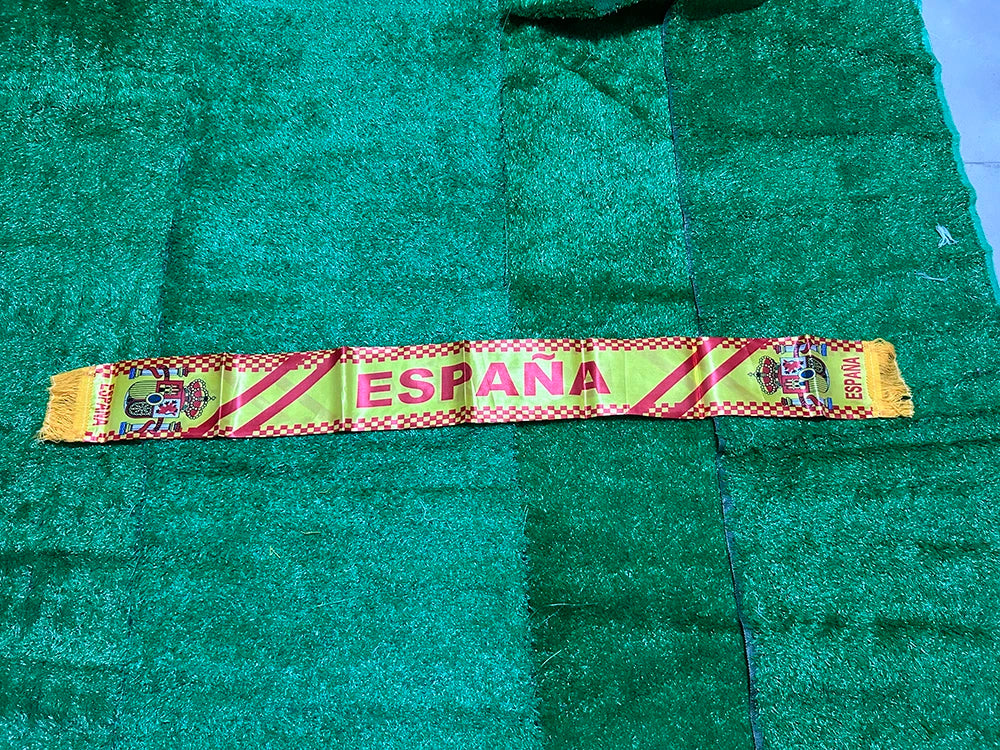 SKY FLAG Spain scarf 14x130cm Double Side Printing Satin Football Soccer Fans Spain Scarf flags banner for sport decoration