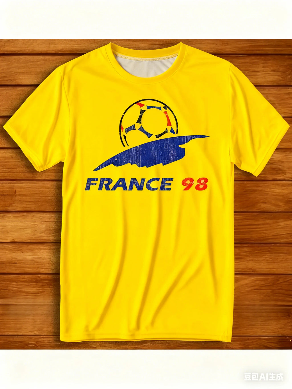 Men's 1998 France Retro Soccer T-Shirt,#98 Iconic Fan Jersey,Soft Breathable Short-Sleeve,Ideal for Collection Gifts&Daily Wear