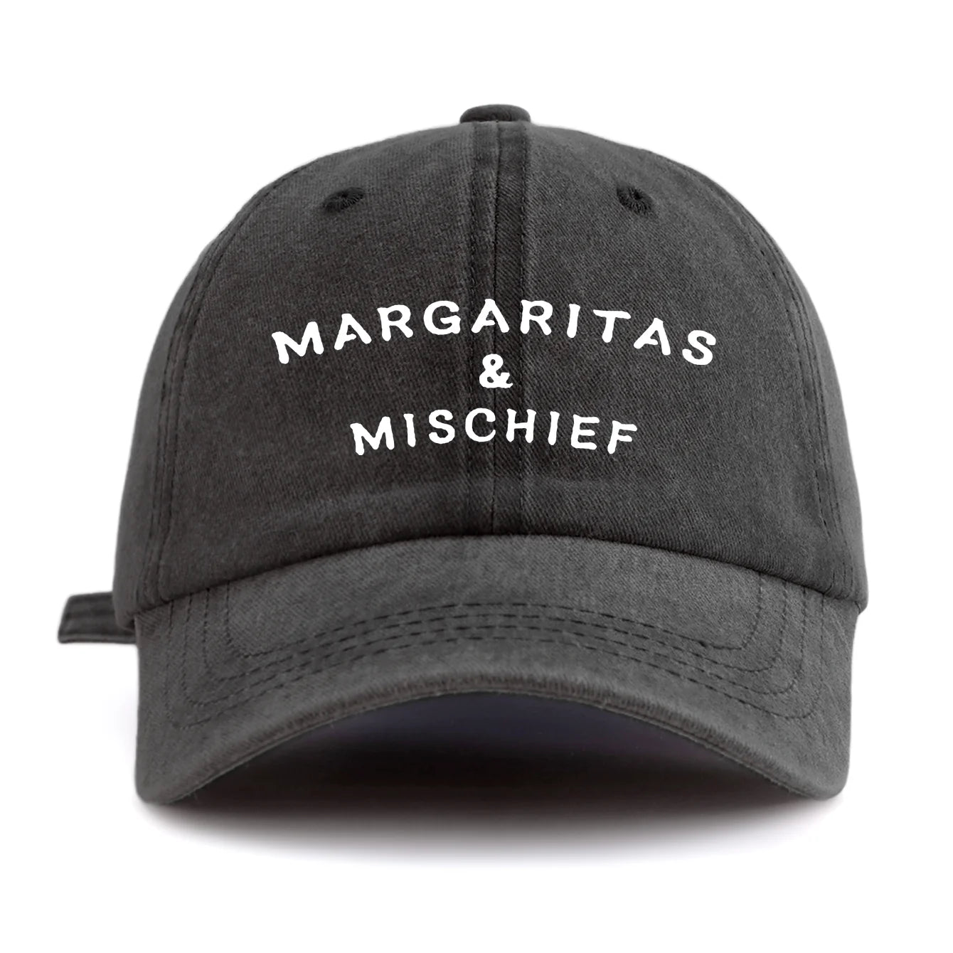 1pc MM Print Washed Baseball Cap for Adults,  Minimalist Retro Style Casual Soft Adjustable Dad Hat, Perfect As Gift