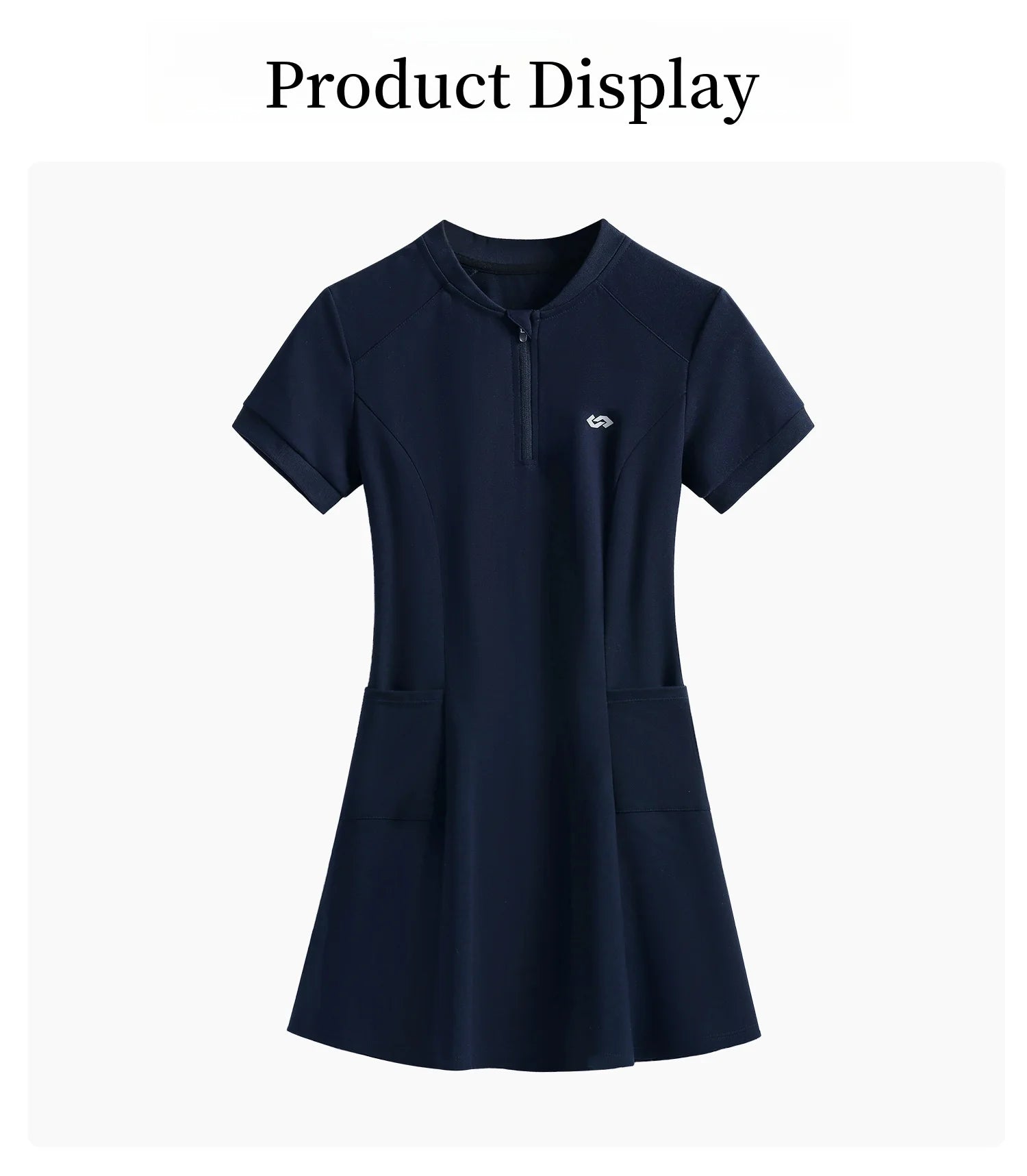 DRUR Elegant Tennis Dress Women Summer Lightweight Quick Dry Sports Dress Back Hollow Out Golf Wear Yoga Clothing Sportswear New