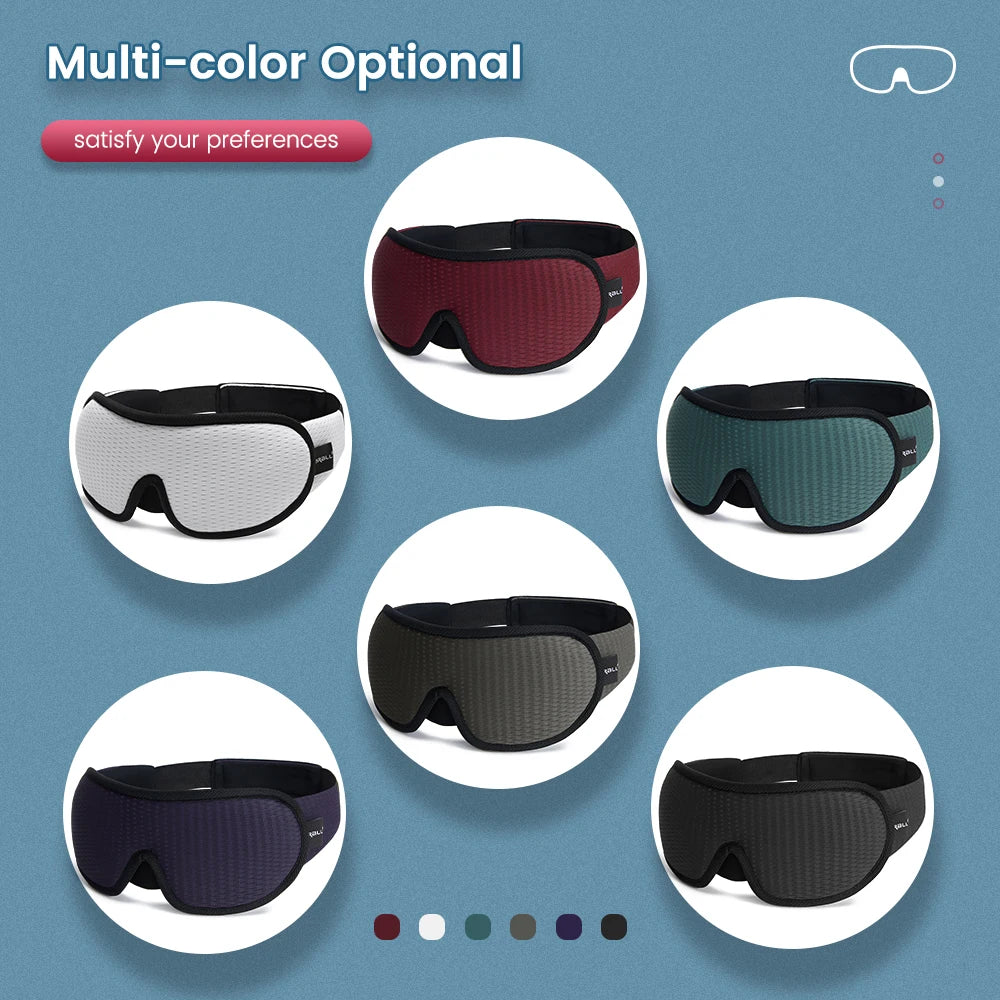 3D Sleeping Mask Block Out Light Soft Padded Sleep Mask for Eyes Slaapmasker Eye Shade Blindfold Sleeping Aid Face Mask Eyepatch