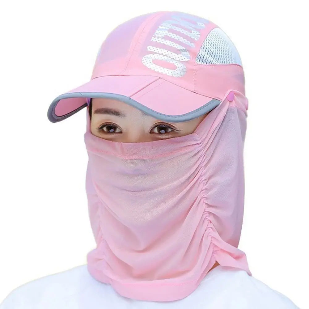 Face Mask Hat Neck Protection Neck Protection Sun Cap Removable Quick Drying Face Shield Cap Cool UV Protection Sun Hat Fishing