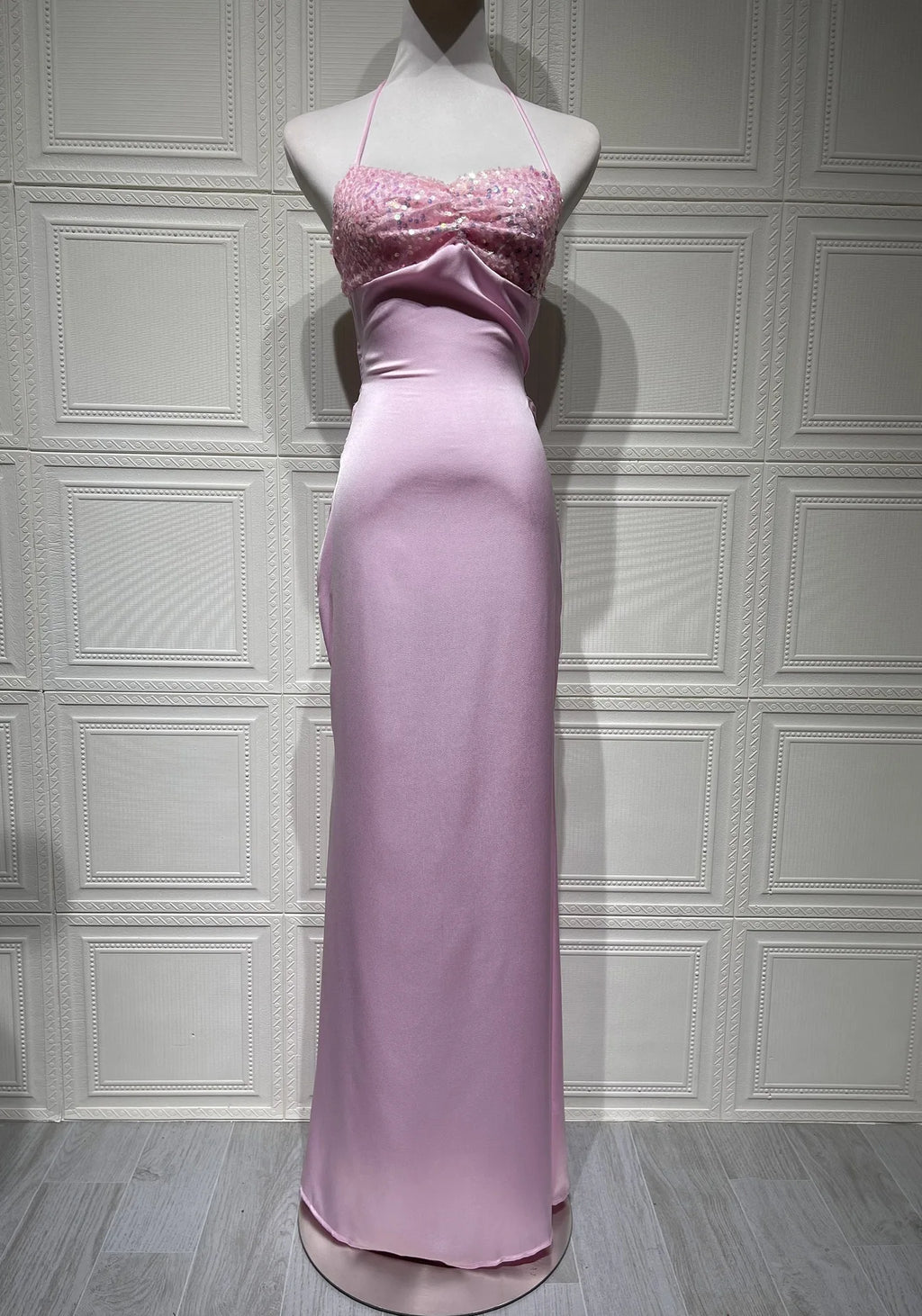Dresses 2025 Woman Sexy Tube Top Sequin Vestidos Solid Color Backless Strappy Hip Evening Dress Temperament Elegant Simple Style