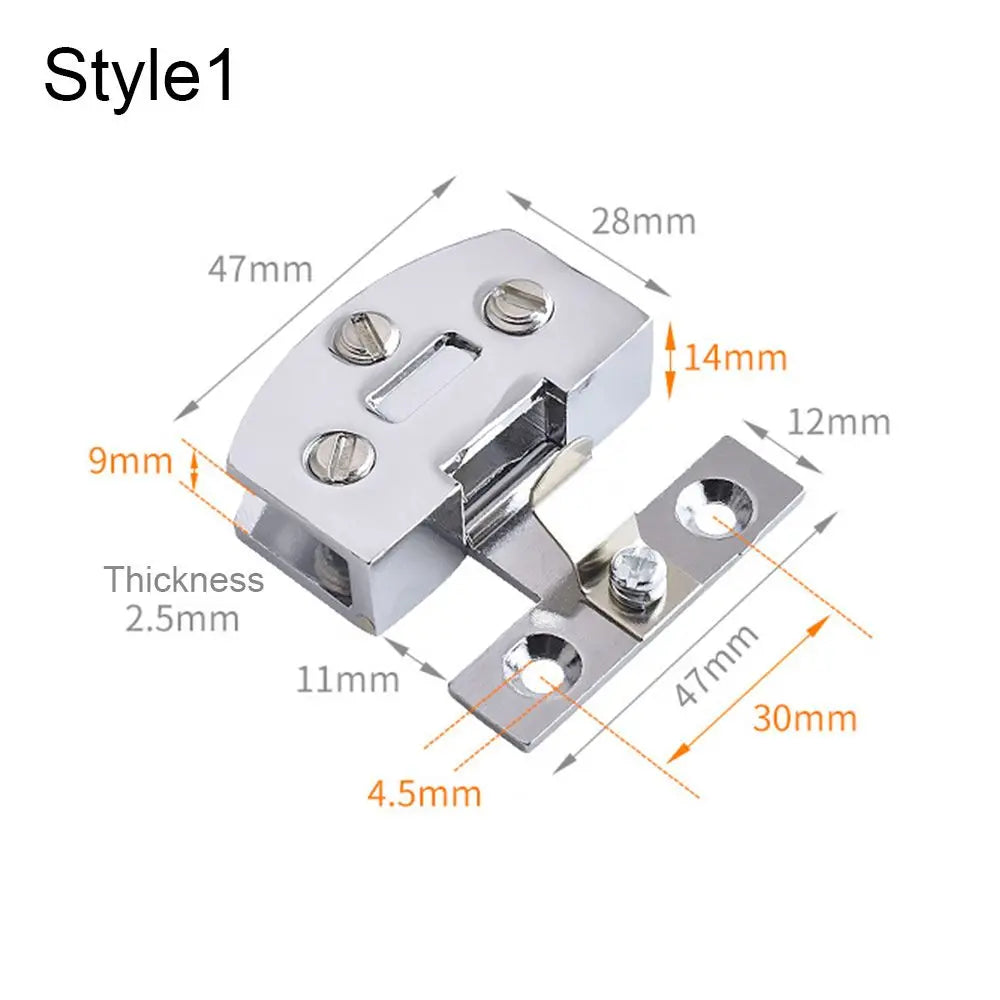 Home No Hole Hardware Furniture Supplies Cabinet  Hinge Clip Window Accessories Glass Door Hinge
