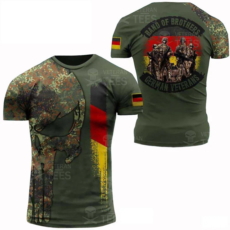 Germany Football Jersey Men Clothing Quick Drying T Shirt 3D Printed Deutsche Eagle Emblem Tops Tee Shirts T-Shirt Short Sleeve