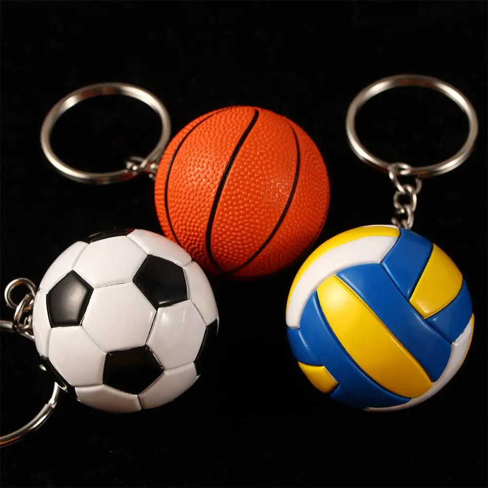 Volleyball Car Accessories Car Pendant Soccer Fun Keychains Key Ring Ball KeyChain Key Holder Bag Pendant
