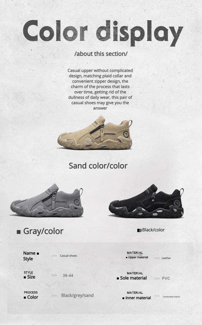 Man Sneakers Designer Short Boots Fashion Leather Men Casual Shoes Comfortable Outdoor Lightweight Flats Anti Slip Walking Shoes