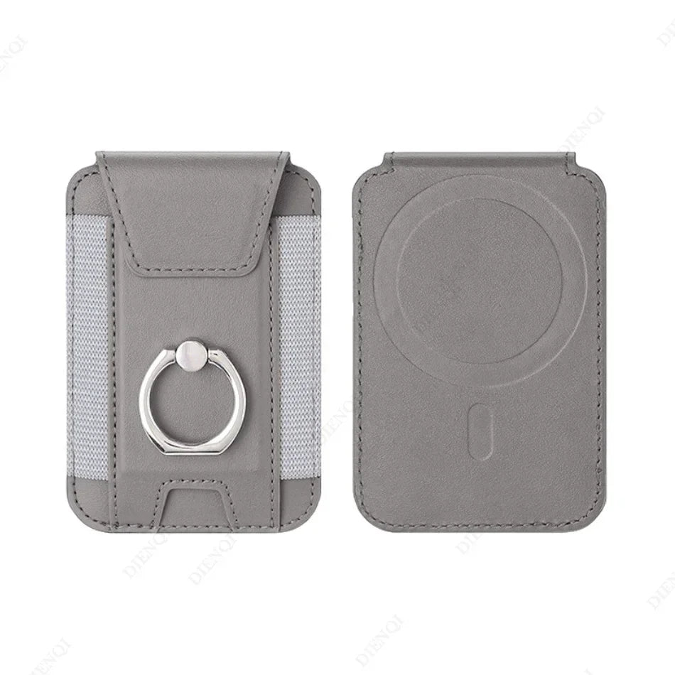 Magnetic Phone Case Slim Wallet Pu Leather Ring Phone Stand Men Women Magnet Credit Card Holder for Iphone 12 13 14 15 16 Pro