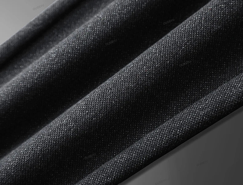 Winter Fleece Warm Men's Brushed Fabric Casual Pants Outdoors Business Thick Velvet Cotton Flocking PlushTrousers Male 28-38