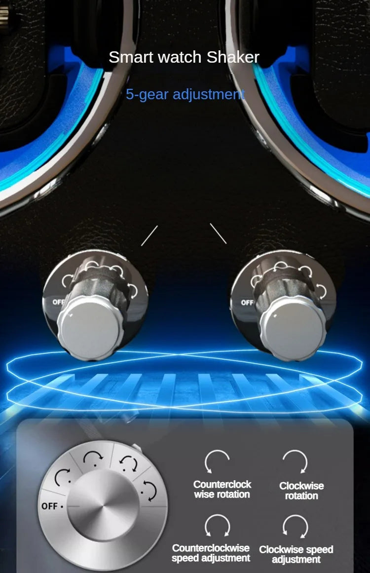 Silent Mechanism Movement Watch Winding Device Household Automatic Rotator Watches Winder Men Mechanical Wrist Watch Storage Box