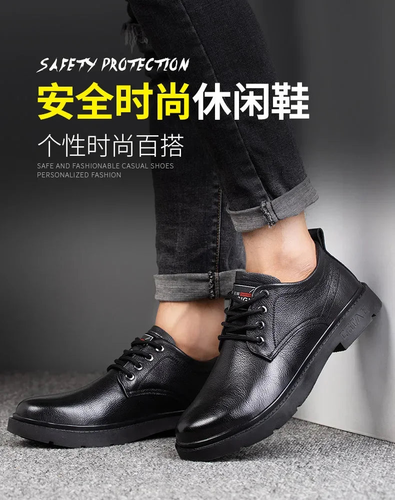 Safety Shoes Men Work Sneakers Indestructible Shoes Anti-puncture Shoes Waterproof Comfortable Work & Safety Boot 2025