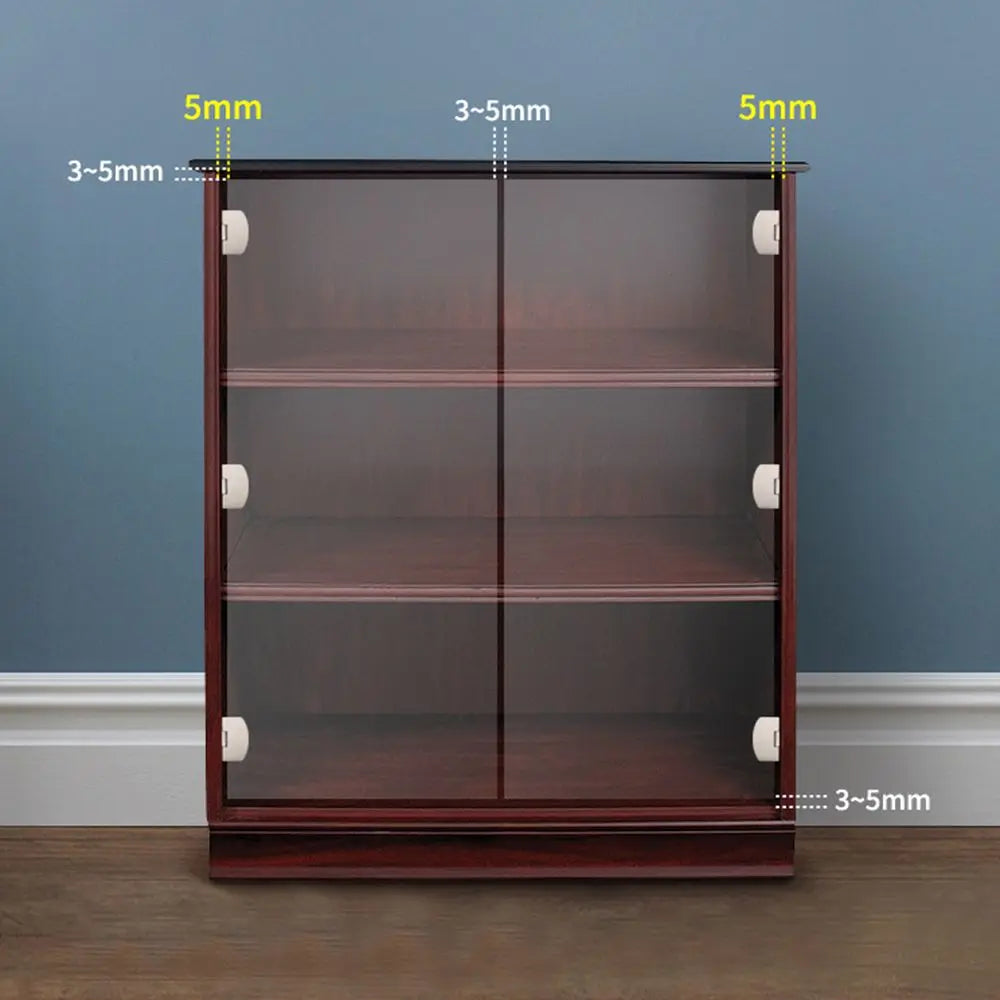 Home No Hole Hardware Furniture Supplies Cabinet  Hinge Clip Window Accessories Glass Door Hinge