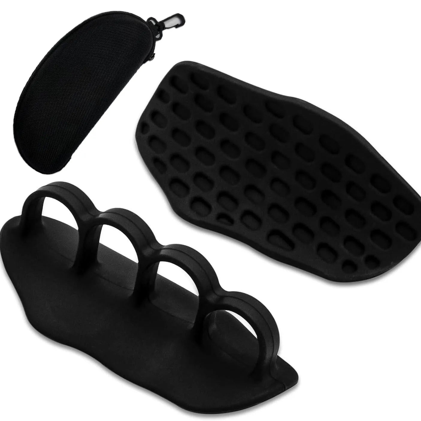 Fitness gloves grip enhancer silicone four hole grip cross training palm handshake manual protection gymnastics exercise，gift