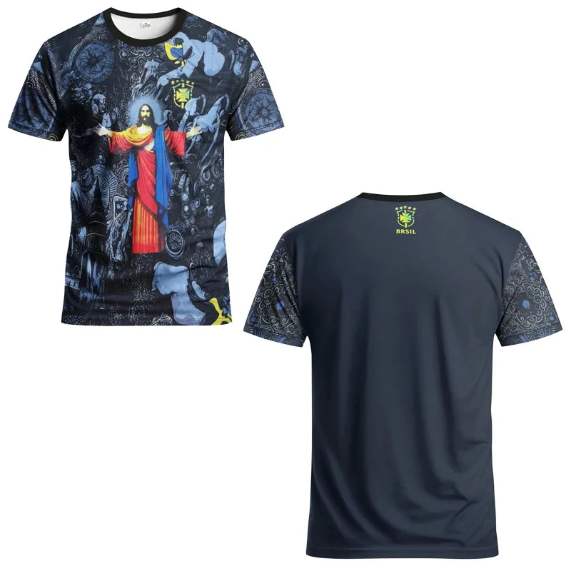 Brazilian Men's Football Soccer Jersey Shirt Goalkeeper Professional Training Uniform  Mexican Men's Kids Adult Short-Sleeve Pro