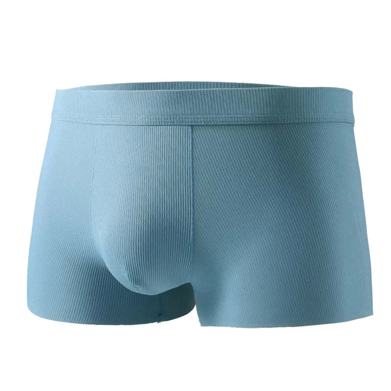 Ice Silk Antibacterial Men's Underwear. Thin and breathable style for summer. Men's boxer shorts. Trendy men's flat -