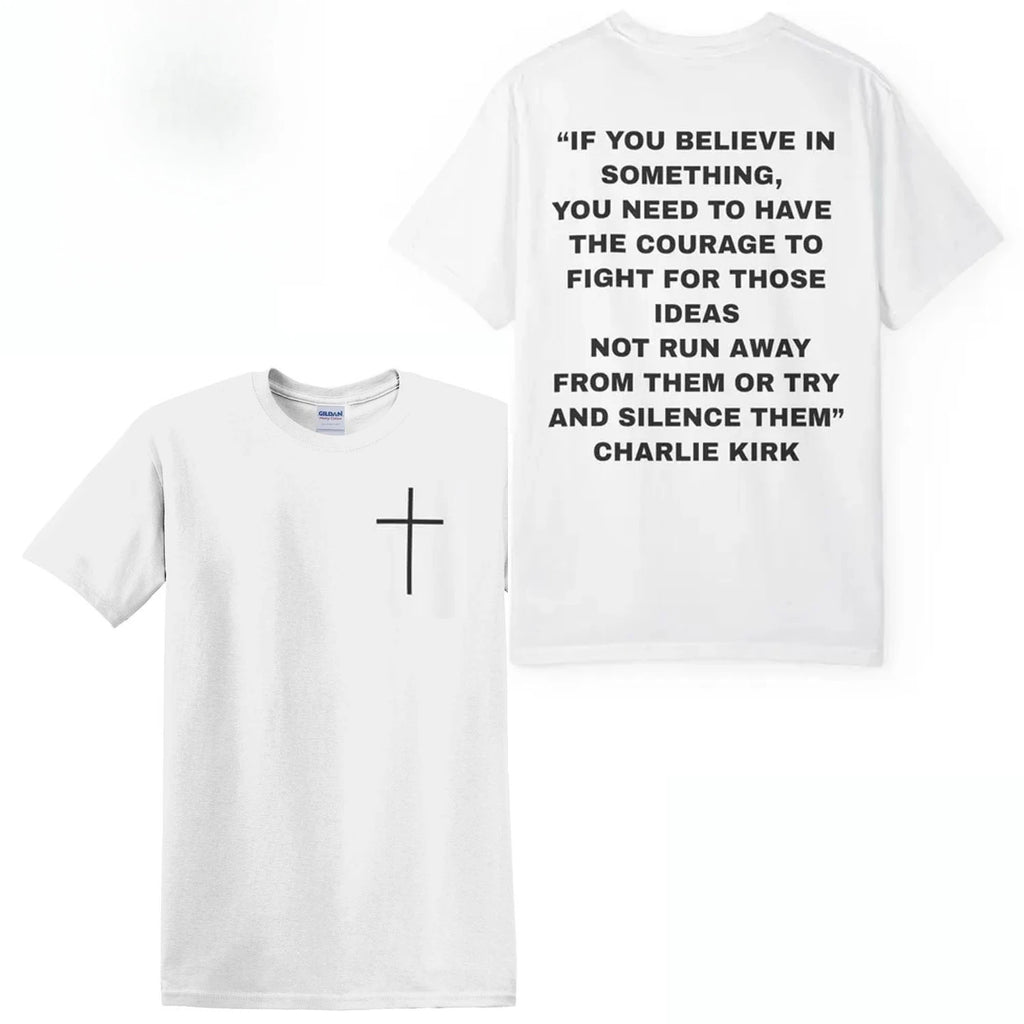 Charlie Kirk Support T-Shirt Pro Charlie Kirk Turning Point USA Christian Wear Charlie Kirk 1993-2025 Shirt Woman Man Cotton Tee