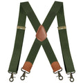 Vintage Suspenders for Men Heavy Duty Big and Tall X-Back 4 Snap Hooks Adjustable Elastic Trouser Braces, Gift for Dad Husband