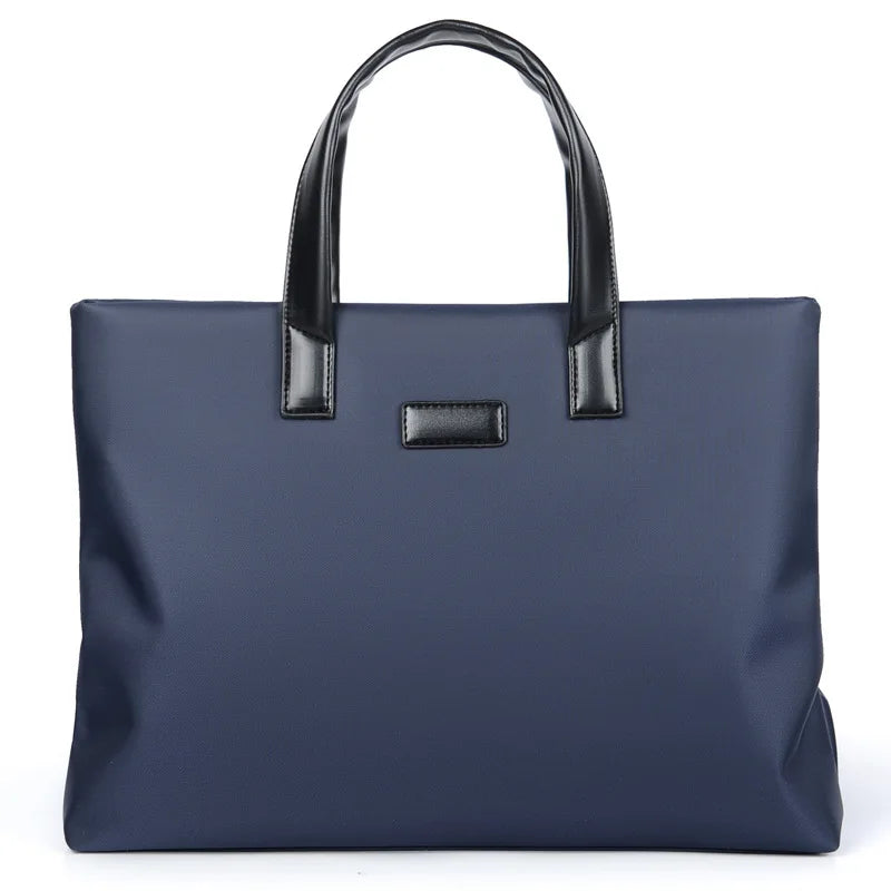 2026 Briefcase Fashionable Handbag Large Capacity Business Briefcase Waterproof Document Bag Men's Business Travel Big Handbag