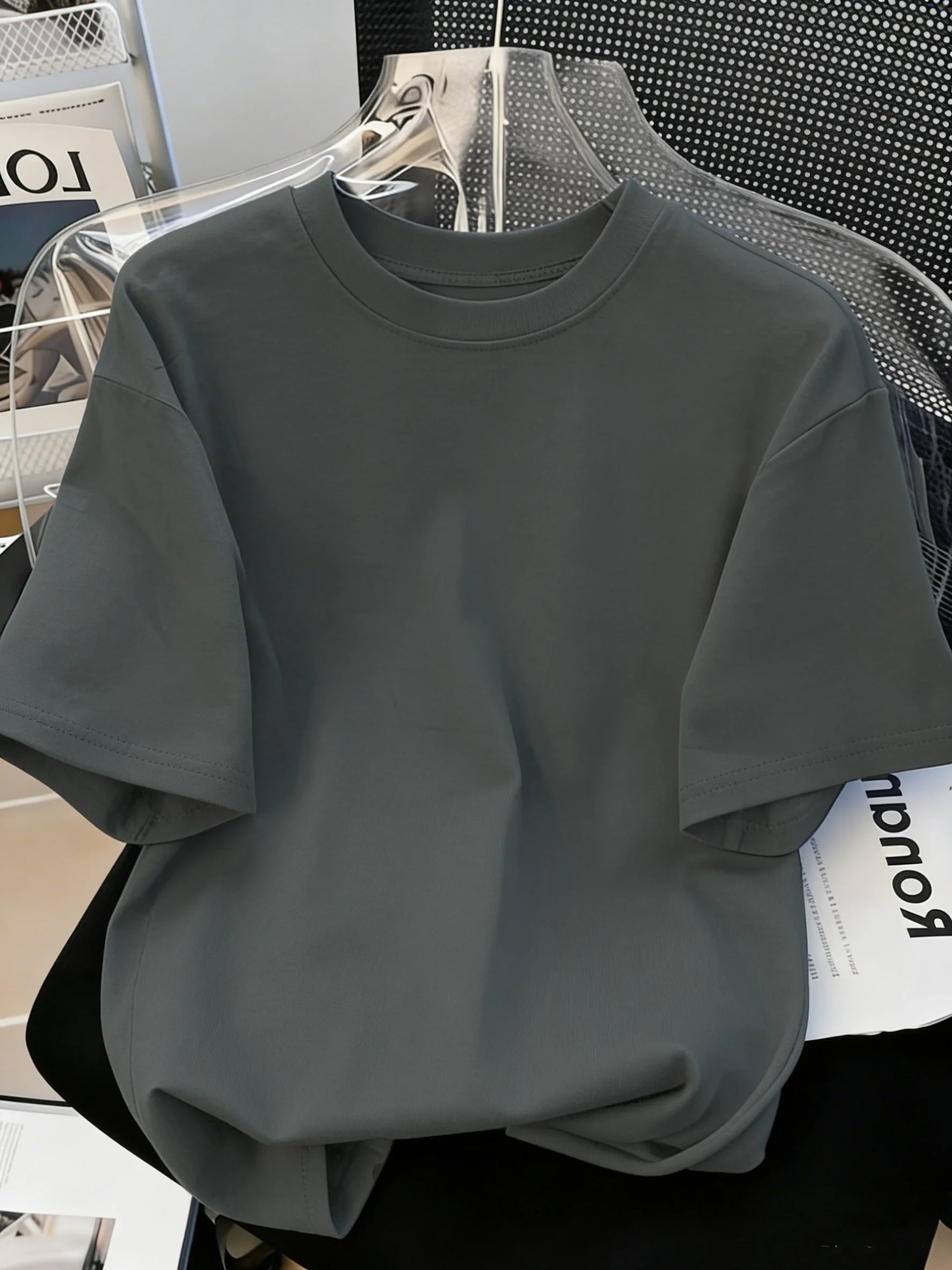 Solid Beach Summer T-Shirt For Man 21 Color S-3XL Cotton Short Sleeve All-Match Basics Street Streetwear Soft Breathable Clothes