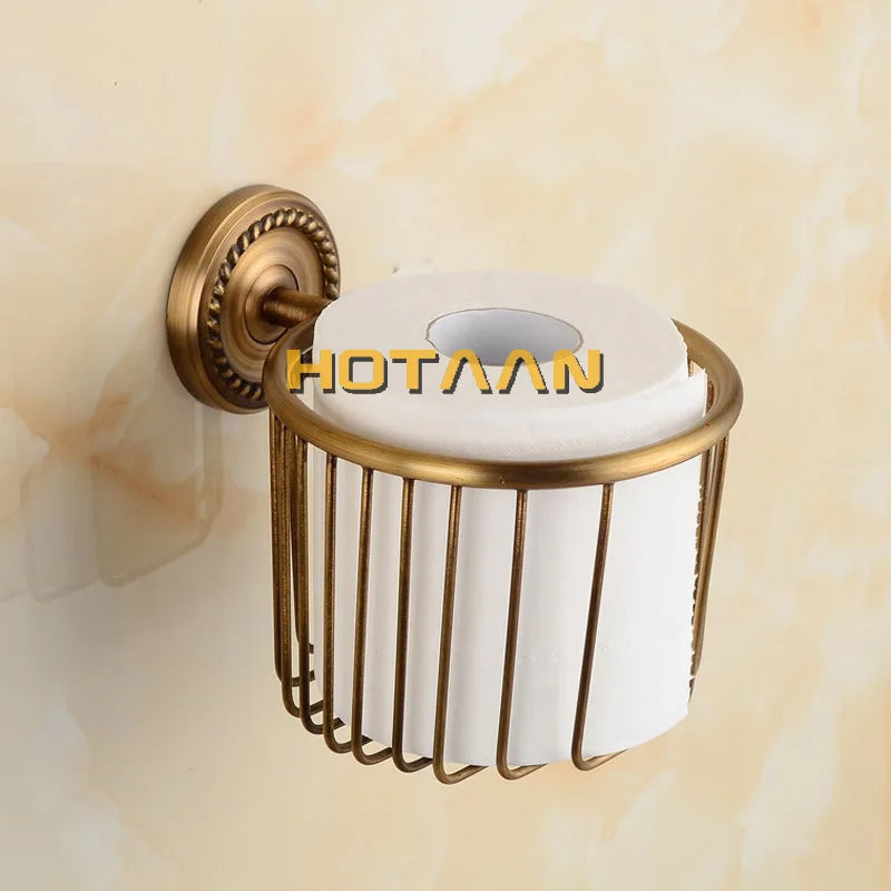 . Solid Brass Bathroom Accessories Set,Robe hook,Paper Holder,Towel Bar,Soap Basket,Bathroom Fitting Sets