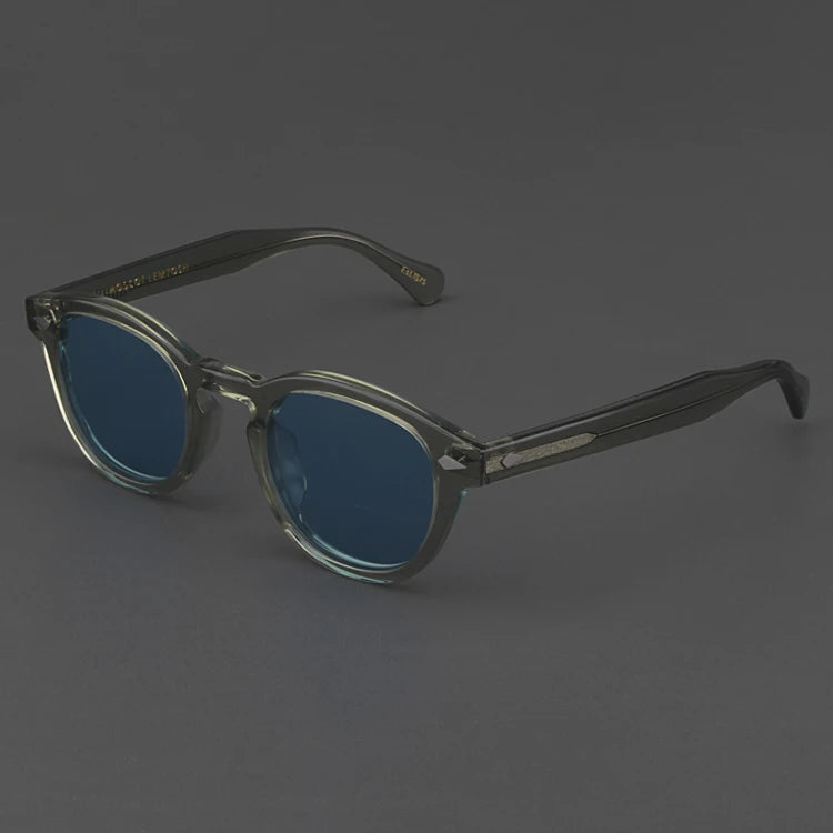 Johnny Depp Sunglasses Man Polarized Sun Glasses Luxury Brand Vintage Acetate Frame Blue Night Vision Goggles Woman