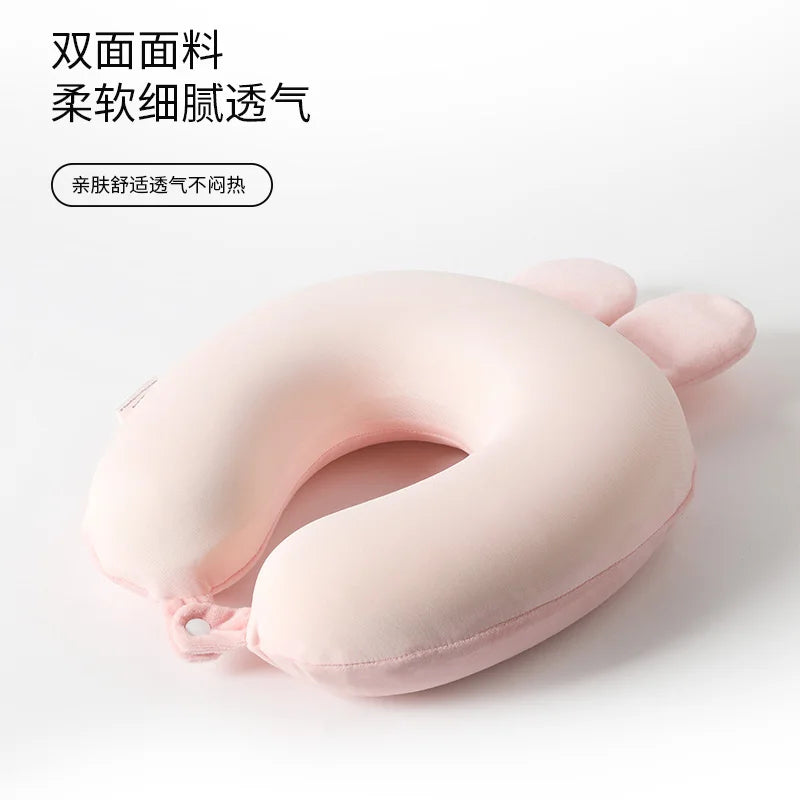 Cartoon Miffys U Pillow Cute Rabbit Memory Foam Neck Pillow Office Airplane Car Pillow Sofa Cushion Decoration Birthday Gifts