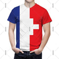 France Football Jersey T-shirt Men Women French Flag Emblem 3D Print Sport T Shirts Summer Fashion Street Trend Short Sleeve Top