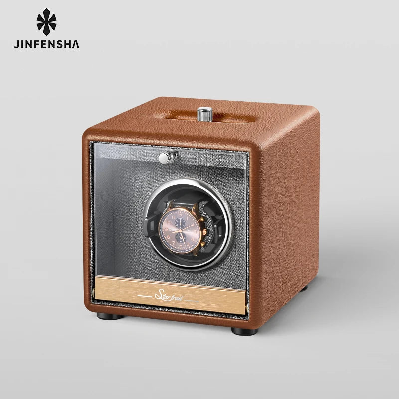Winder Watch Organizer Storage Box Rotator Mechanical Watch Automatic Luxury Box Safe Deposit Boxes Shaker Display Gifts