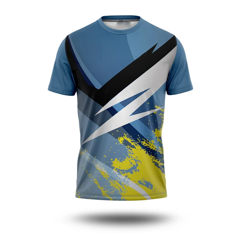France Flag T-shirt For Men Simple Stripe 3D Print Short Sleeve T Shirts Football Jersey Comfortable Breathable Sport T Top