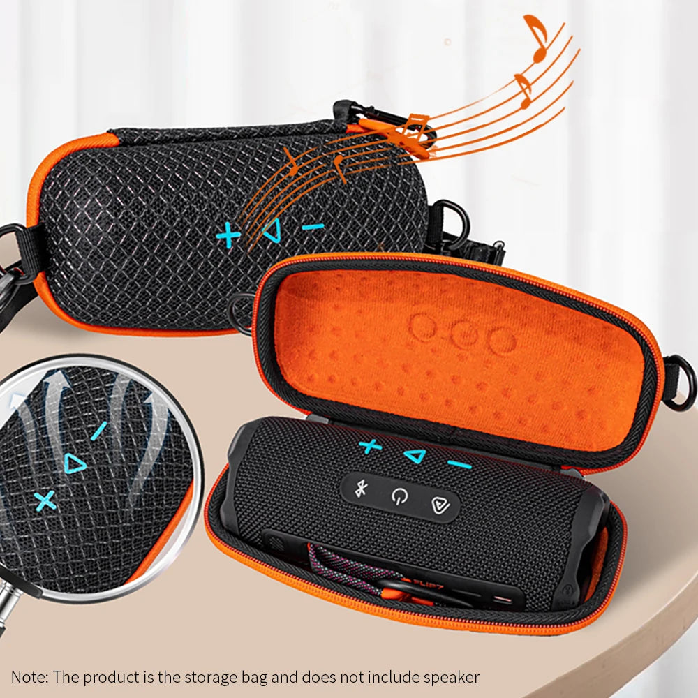 for JBL FLIP 7 Portable Speaker Bag Flip7 Sound Permeable Bag Outdoors Travel Carrying Transparent Case