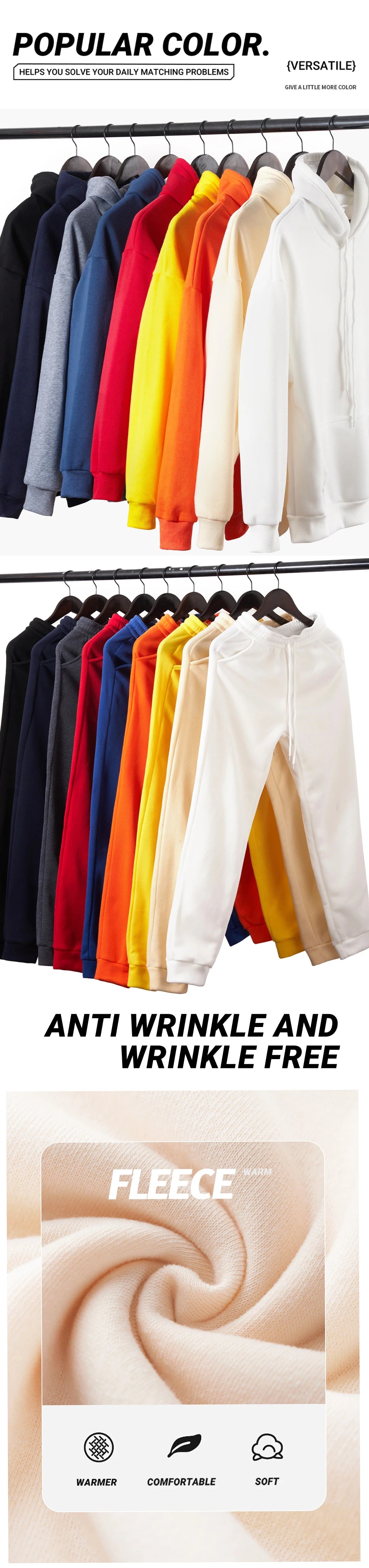 Brooklyn New York 1898 Printing Man Hoodie Set Street Couple'S Two Pices Sets Comfortable Fashion Pants Jogging Loose Streetwear
