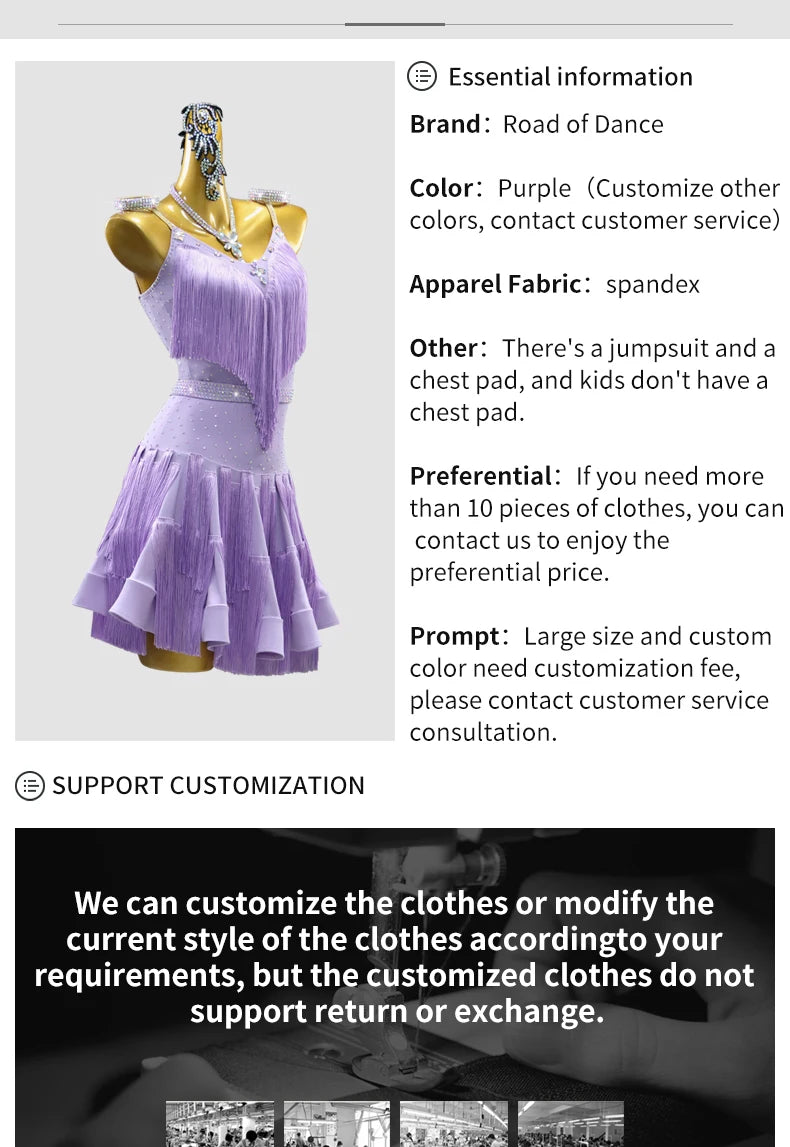 Dress For Dancing 2026 Latin Dance Parties Wear Womens Costume Ballroom Clothes Sexy Skirt Girls Prom Stage Jumpsuit Sports Suit