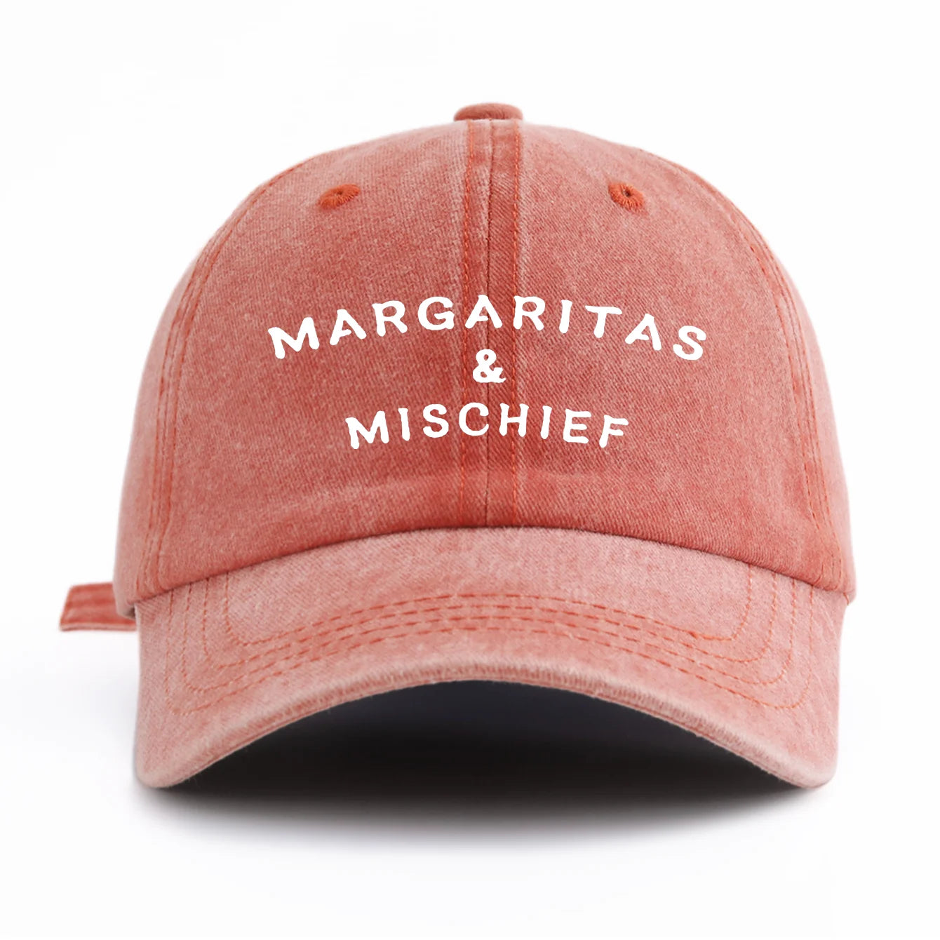 1pc MM Print Washed Baseball Cap for Adults,  Minimalist Retro Style Casual Soft Adjustable Dad Hat, Perfect As Gift