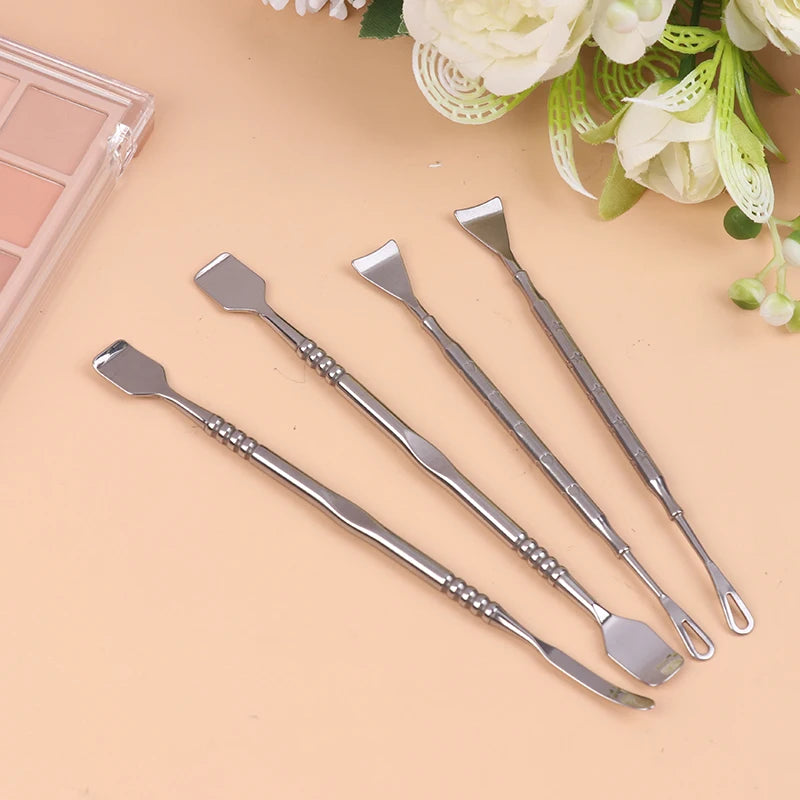 Double Head Stainless Steel Blackhead Scraper Beauty Tool For Facial Pore Cleaning Comedone Whitehead Popping Blemish Extractor