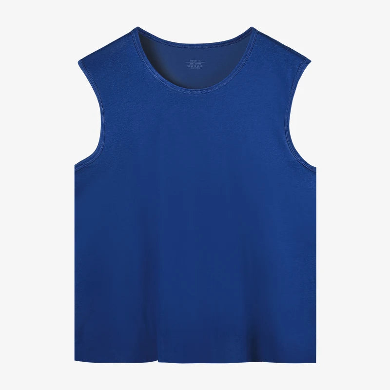 Men's pure cotton vest breathable slim youth sports foundation hurdle I loose summer thin halter undershirt